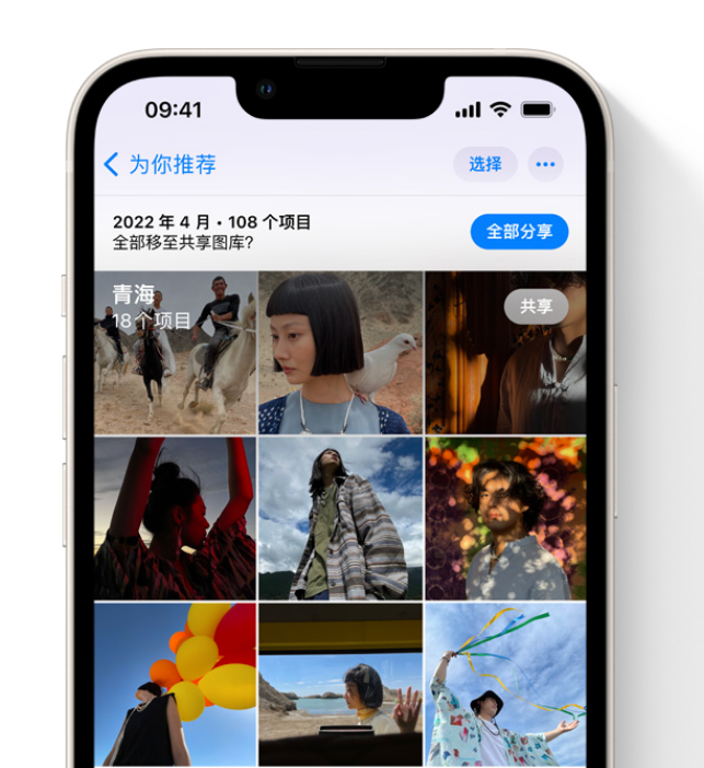 乐东苹果维修网点分享在 iPhone 上使用共享图库 