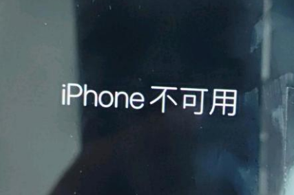 乐东苹果服务网点分享锁屏界面显示“iPhone 不可用”如何解决 