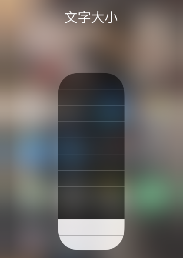 乐东苹果手机维修分享小技巧：在 iPhone 控制中心快速调节字体大小 